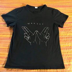 Classic Grunge Punk Emo Weezer Graphic Concert Type Shortsleeve Tee